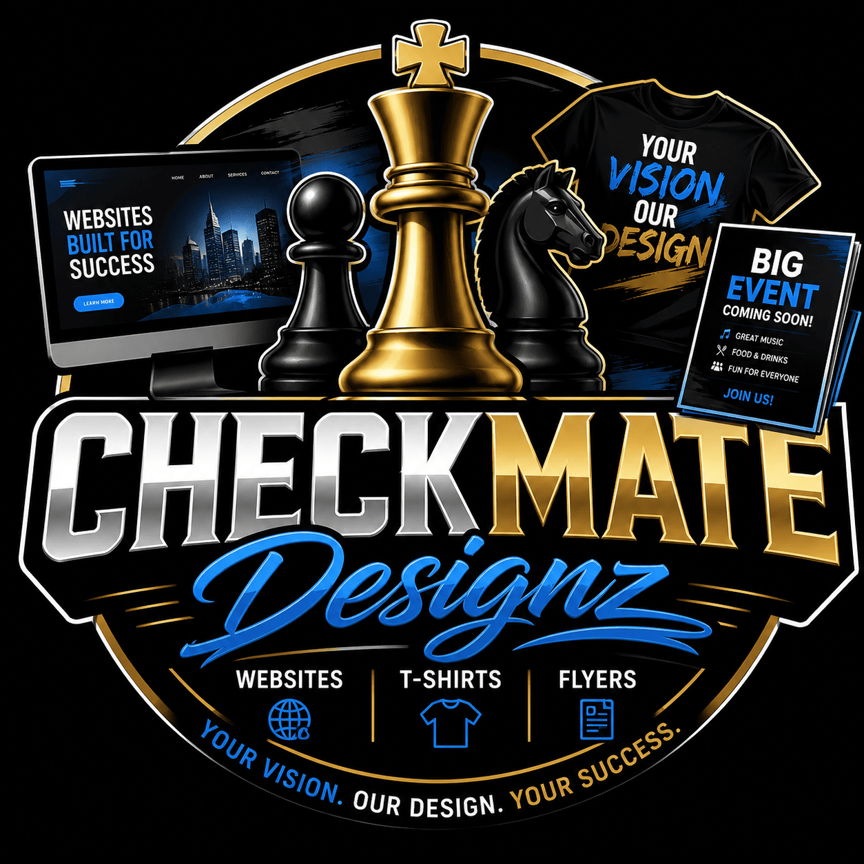 Checkmate Designz — Your Vision. Our Design. Your Success.